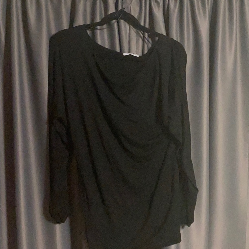 Over the shoulder black top